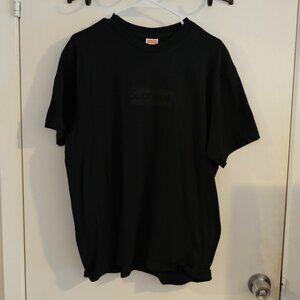 SS22 Supreme Tonal Box Logo T-Shirt Medium Black